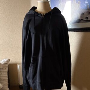 Men's Classic Black Zip-Up Sweater